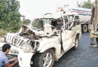 Child die in road accident, eight injured