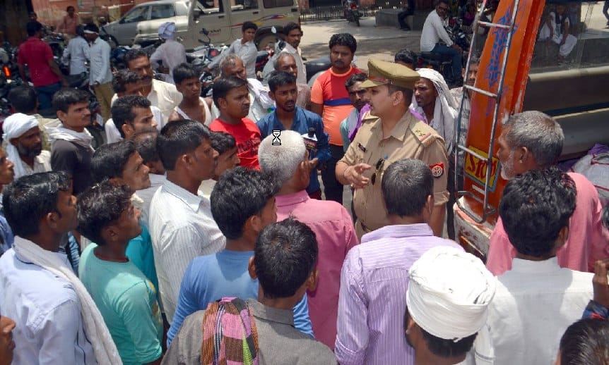 Police stopped people who were taken forcibly from the district hospital