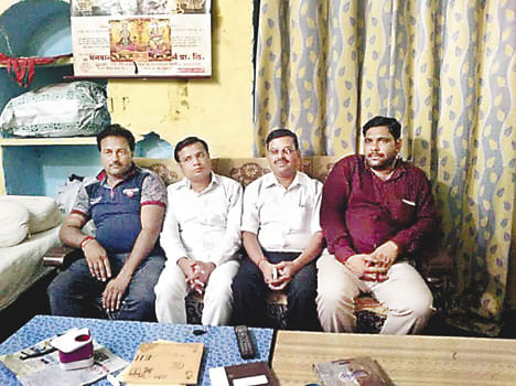 Two panchayat members left SP with supporters