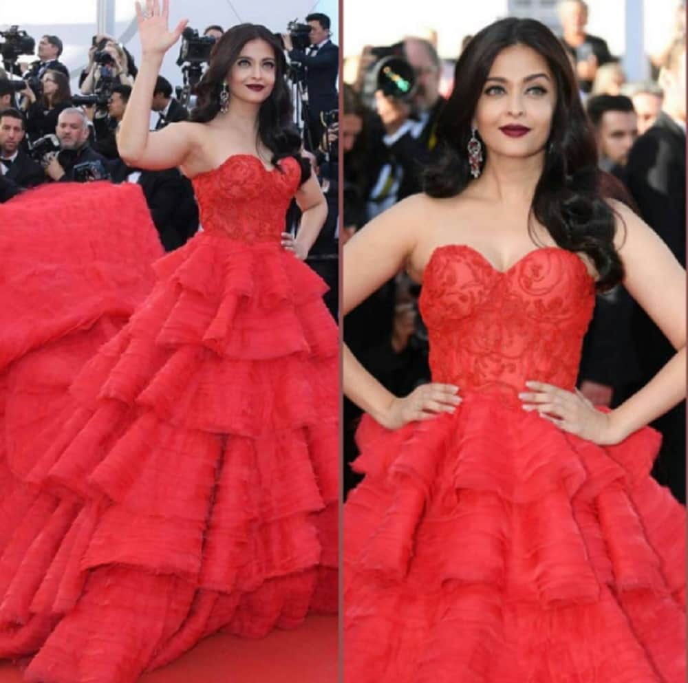  Cannes 2017:Daring Aishwarya breaks the fashion rules of red carpet by wearing her red hot dress
