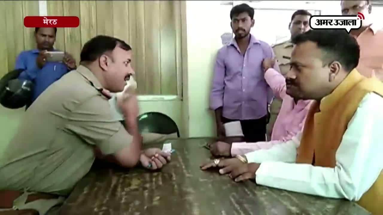 बीजेपी नेताओं की ऐंठ, दरोगा को धमकाया 