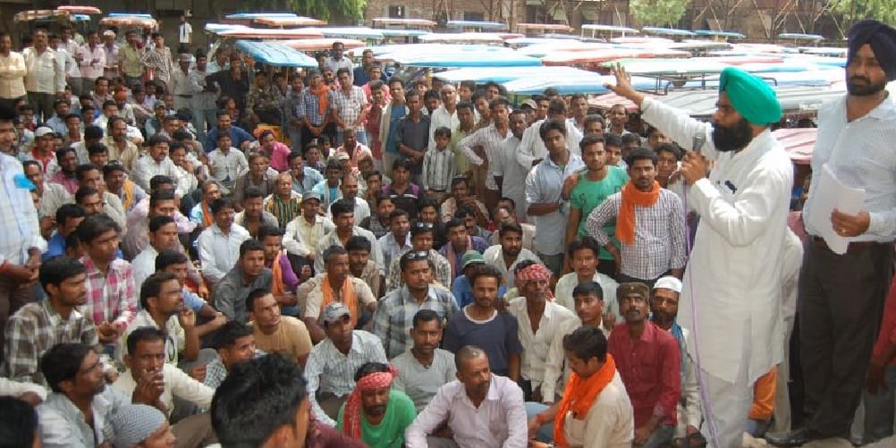 E-rickshaw operation block