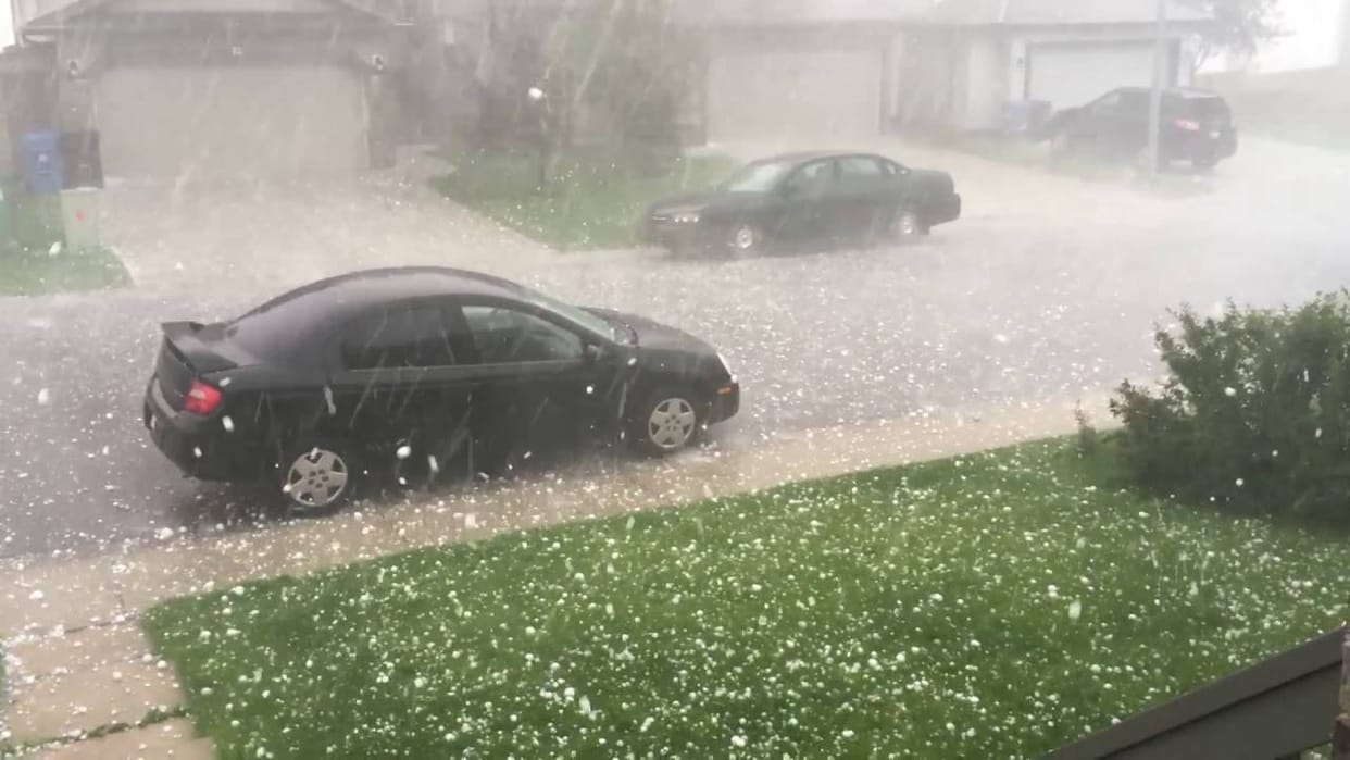 Most Dangerous Hail was In Moradabad 