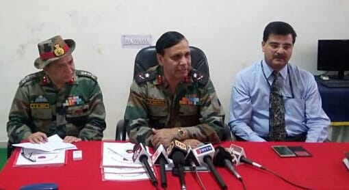 Visiting Major General JK Marwal, Director General, Indian Army, in Udaipur