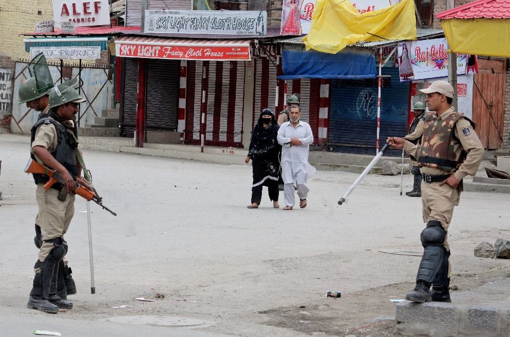 curfew like situations affected normal life in kashmir