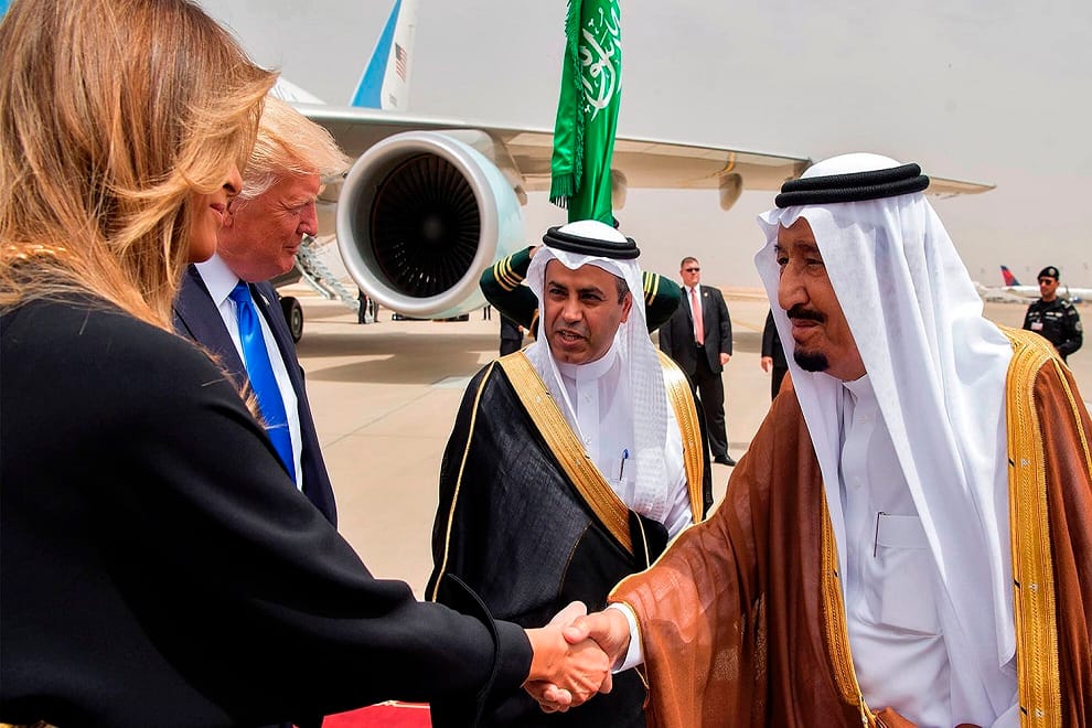 Trump touch down in Saudi Arabia