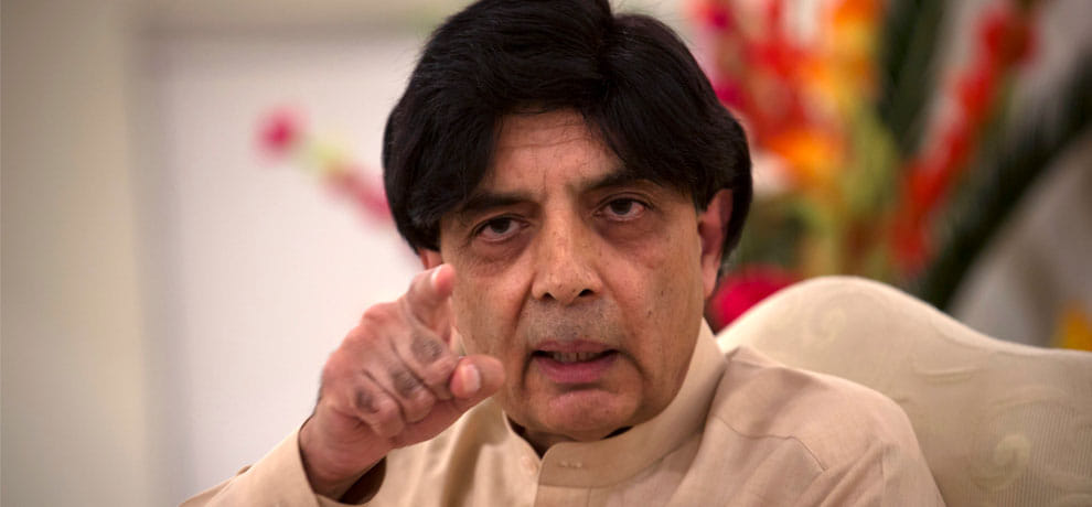 pakistan interior minister Chaudhry Nisar Ali Khan said case will be taken to its logical conclusion