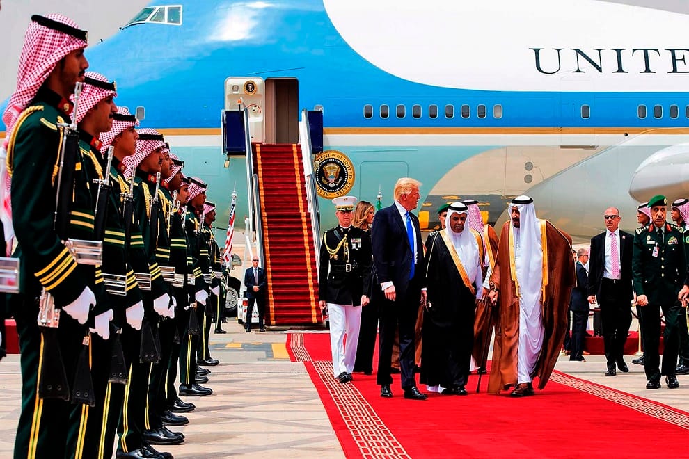Trump touch down in Saudi Arabia