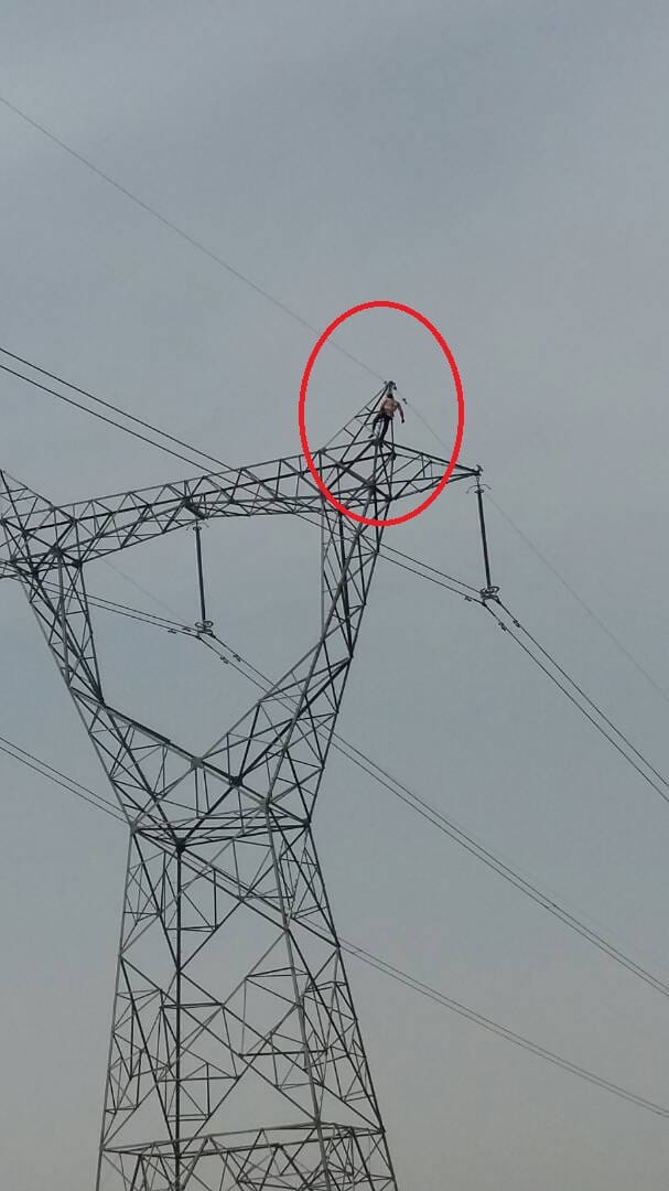 suicide at hightension line in ajmer