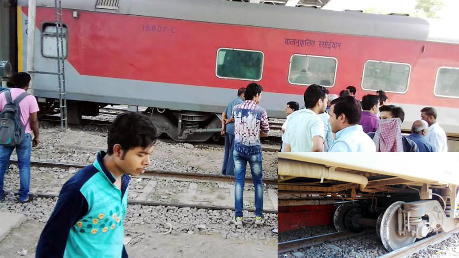 train derailment reason in unnao