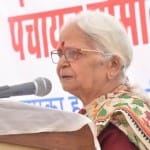 राजसमंद में उद्बोधन के दौरान गोवा की राज्यपाल मृदुला सिन्हा