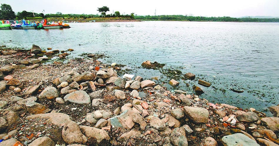 rain makes some relief for sukhna lake
