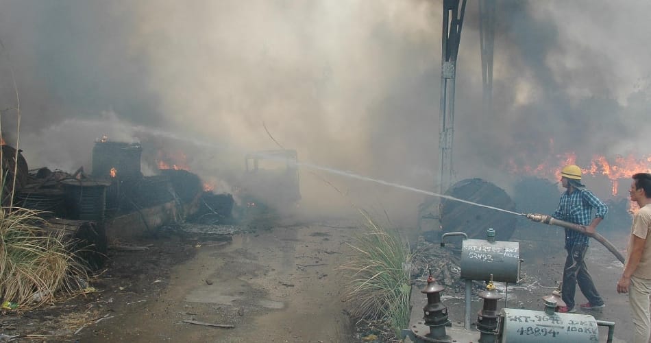 heavy fire in ambala uhbvn