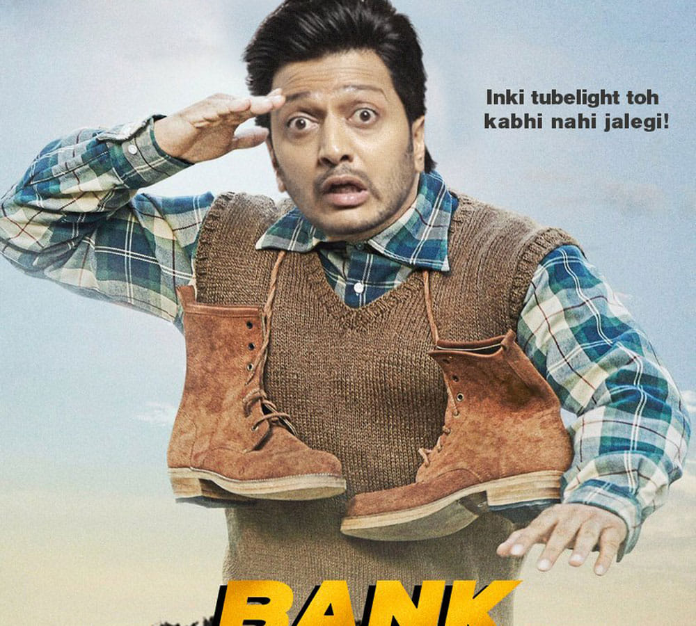 riteish deshmukh making chori ka poster with new style of promoting bank chor