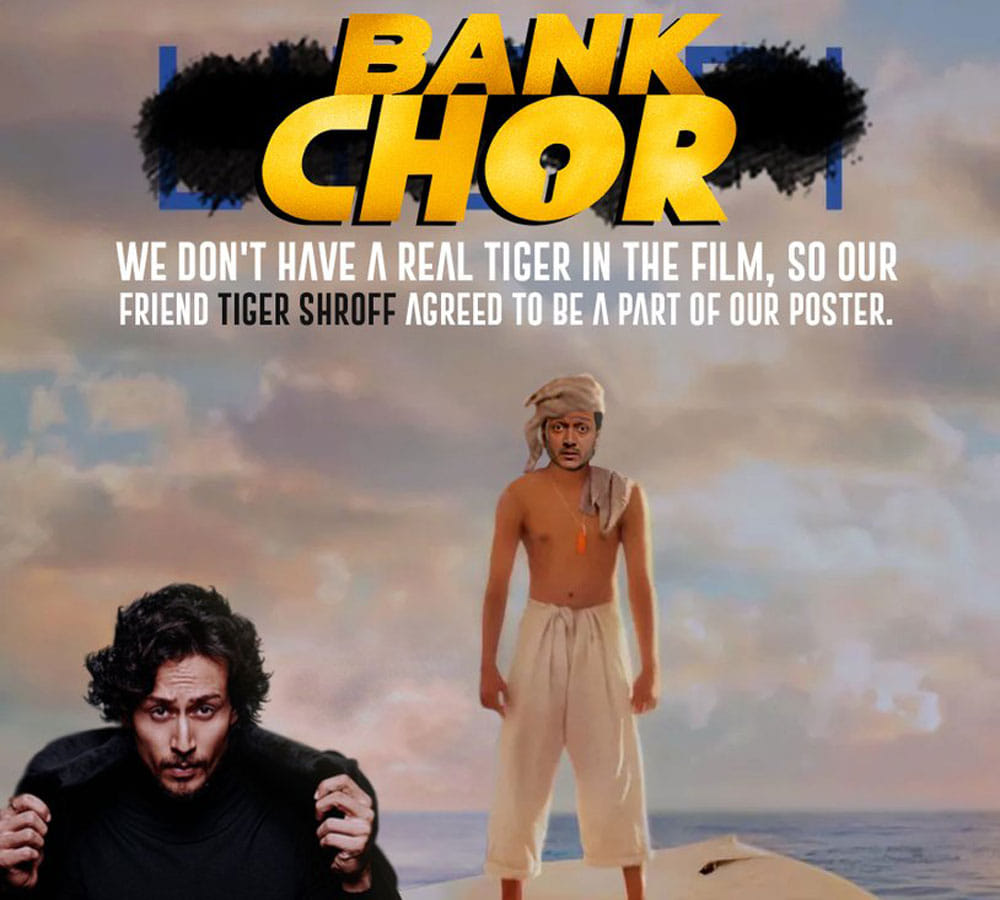 riteish deshmukh making chori ka poster with new style of promoting bank chor