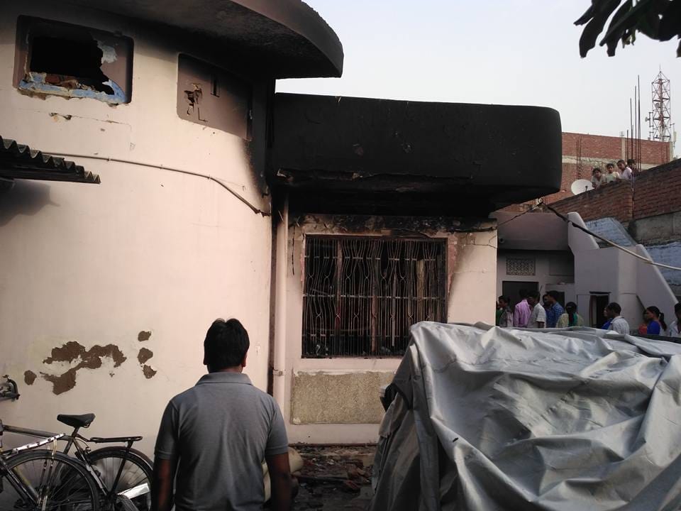 four people burnt alive in kanpur