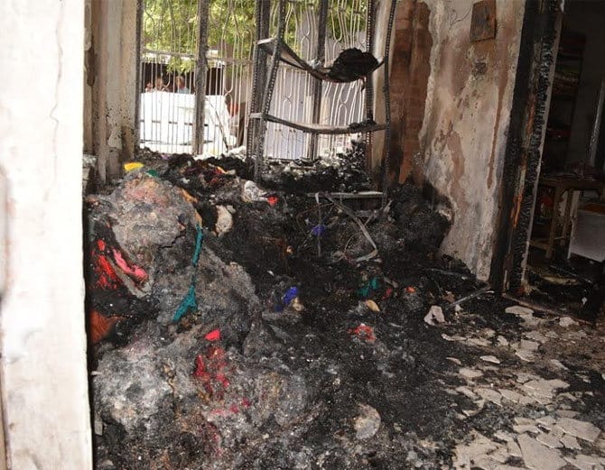 businessman house fire breaks four death