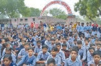 panipat, school per hungama