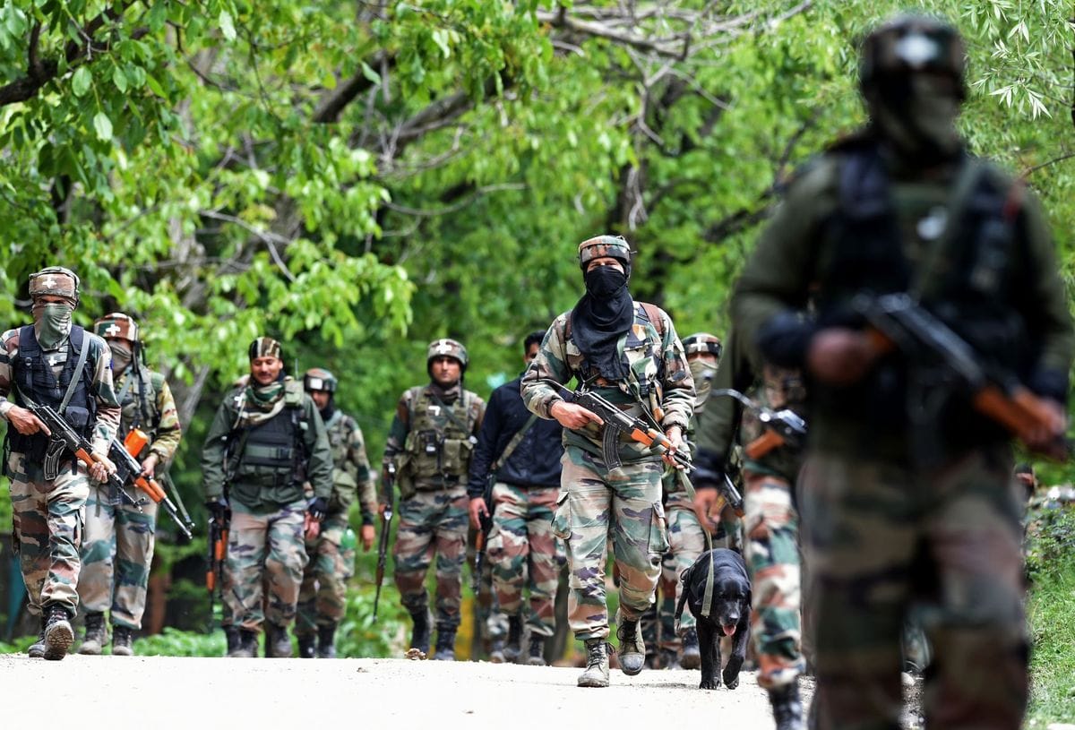 search operatioon in naugam of kashmir continues of third day