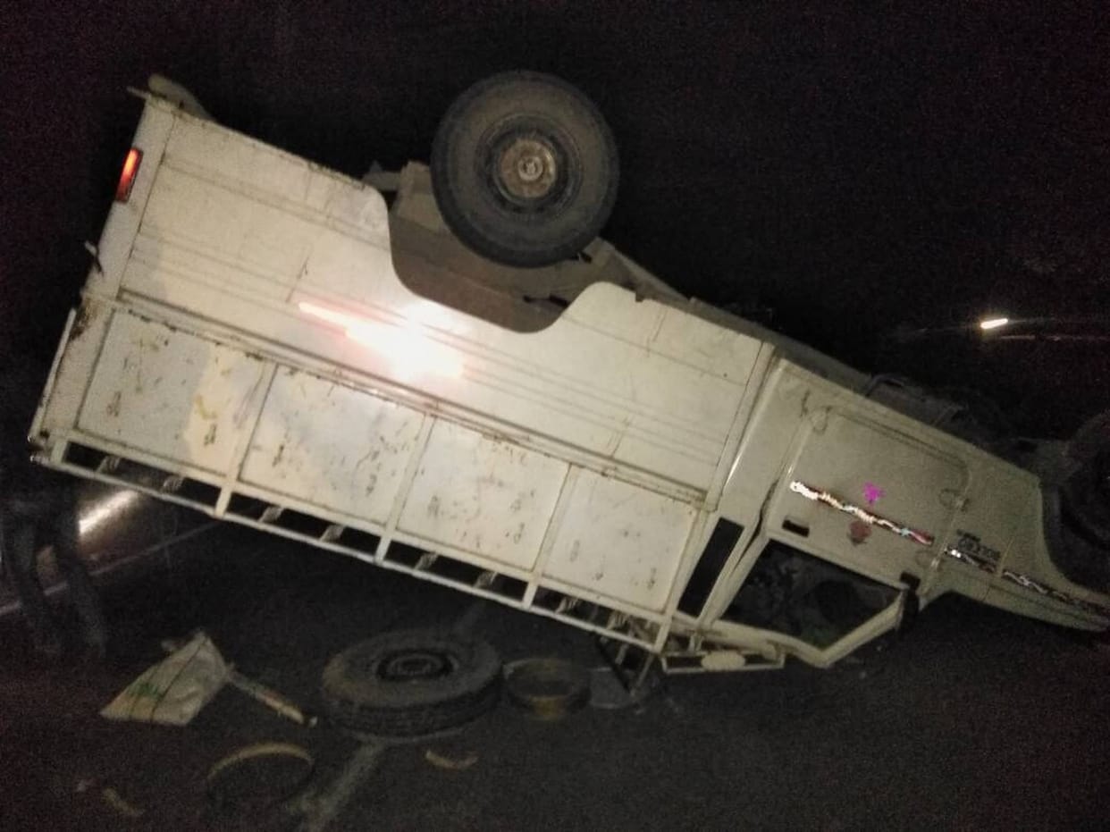 pickup accident in tiuni