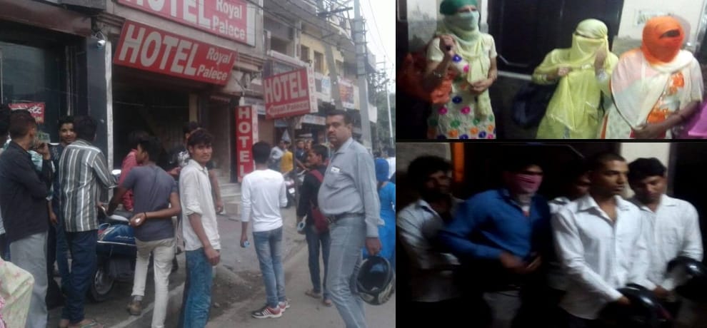 6 couples detained in objectionable position in a hotel named royal in ghaziabad