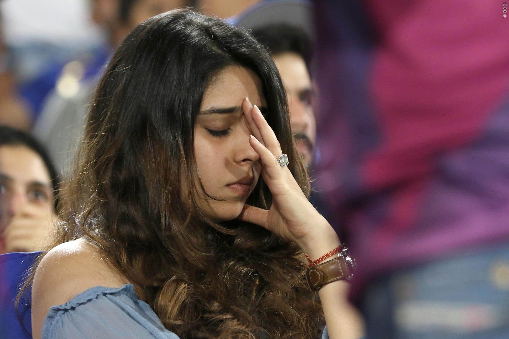 cricketers wife watch matches from stands in ipl 2018