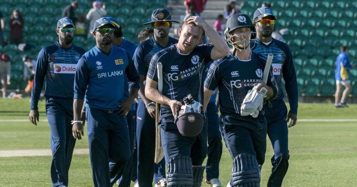Scotland beat Sri Lanka by seven wickets at Beckenham one day 