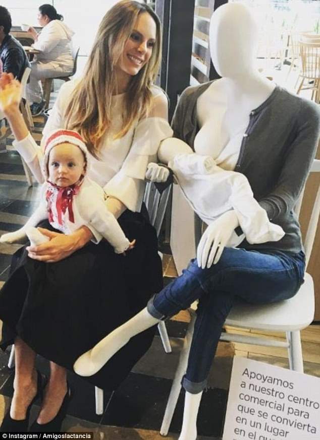 Colombia mall installs breastfeeding MANNEQUINS 