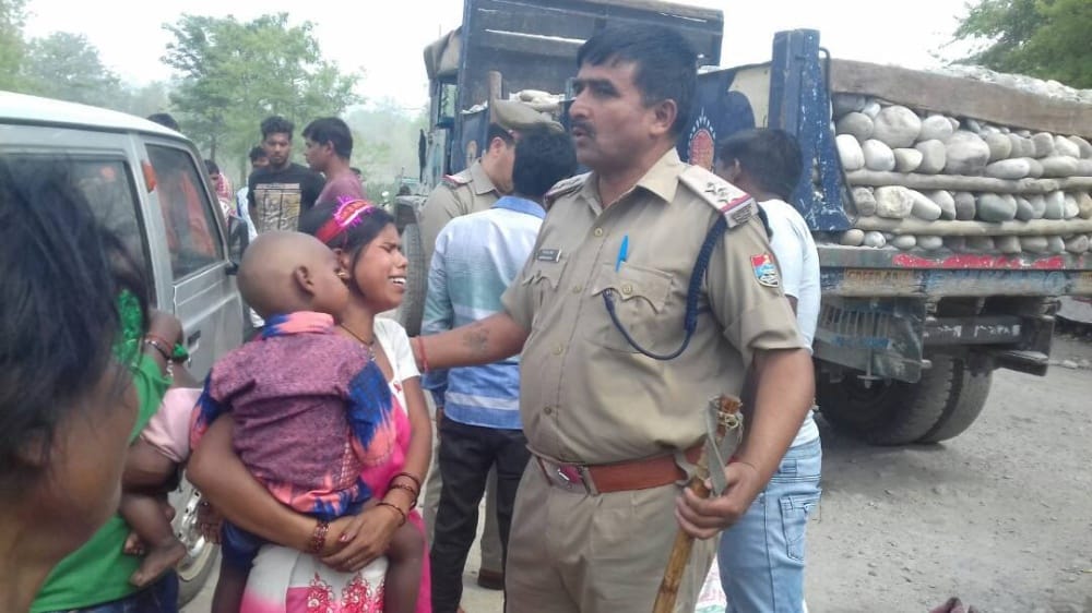 truck hit a minor girl in tanakpur highway