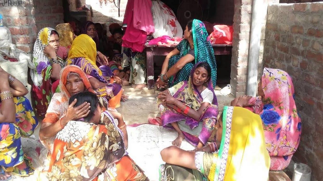 road accident old woman died
