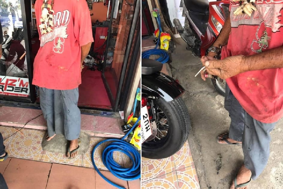 poor looking man Buy A Harley Davidson Bike In Cash