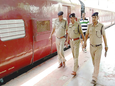 byke collision with train, up track effected