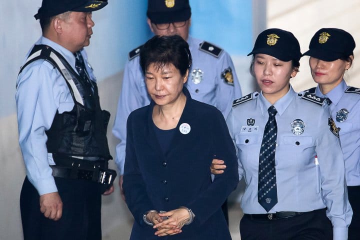 Corruption trial begins for ex-South Korean President Park