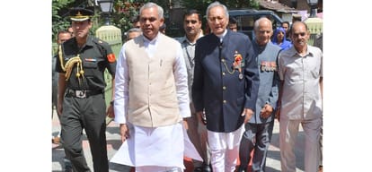 Governor Acharya Dev Vrat honoured ex servicemen in dharamsala