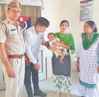 A six-month old girl, Rani, got a passenger train, Ambala Cantt.