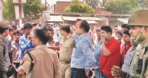 The body of a missing youth found, stone pellet, roadblock