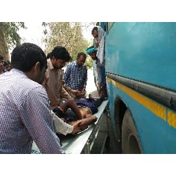 crime, accident, police,roadways bus, bike, youth,charkhidadri