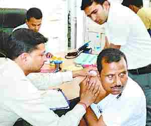 CMS beaten up in office