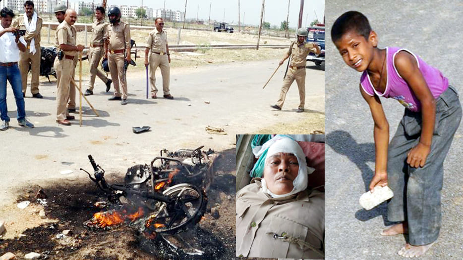 stoneing like jammu kashmir in kanpur