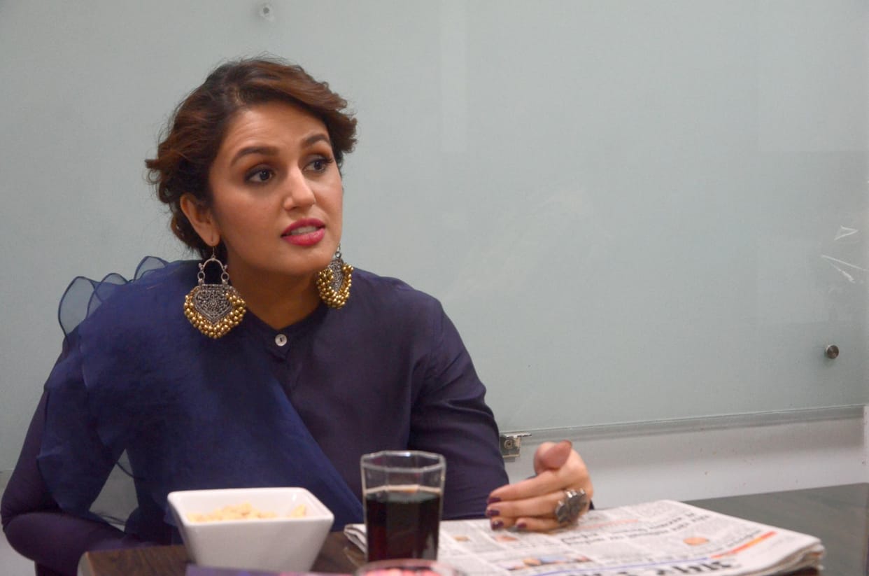  huma qureshi in lucknow for promotion of film dobara