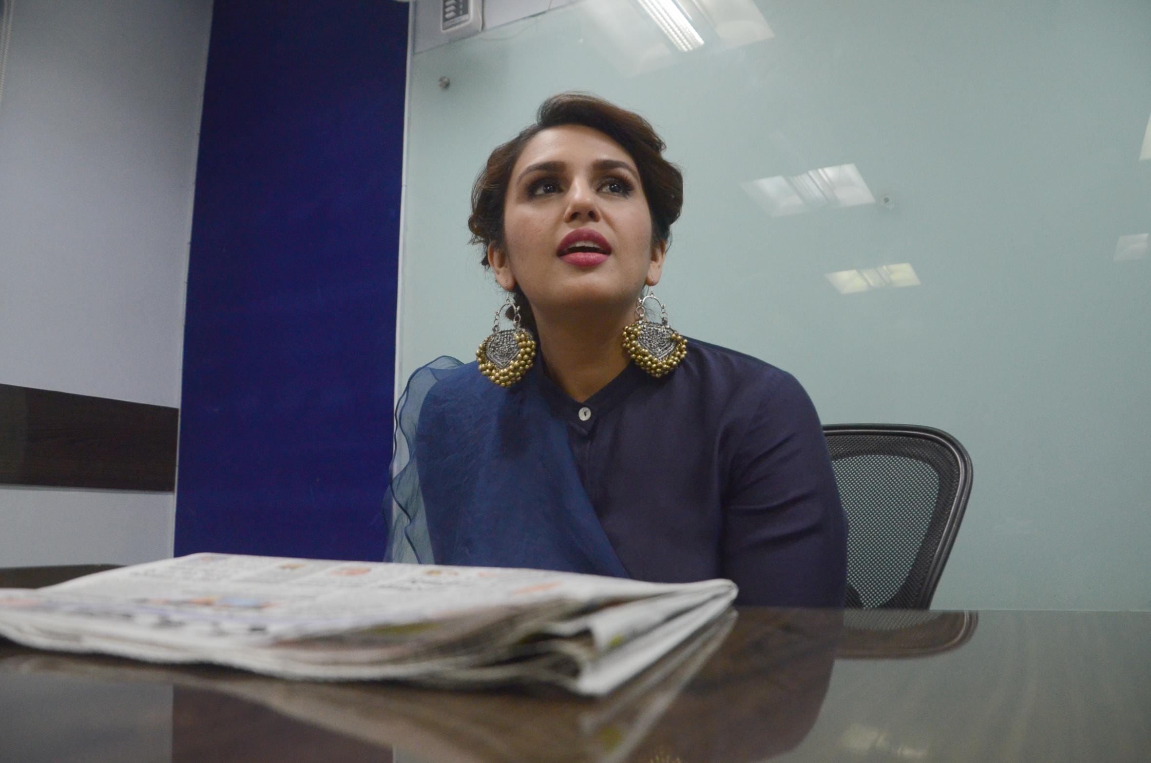  huma qureshi in lucknow for promotion of film dobara