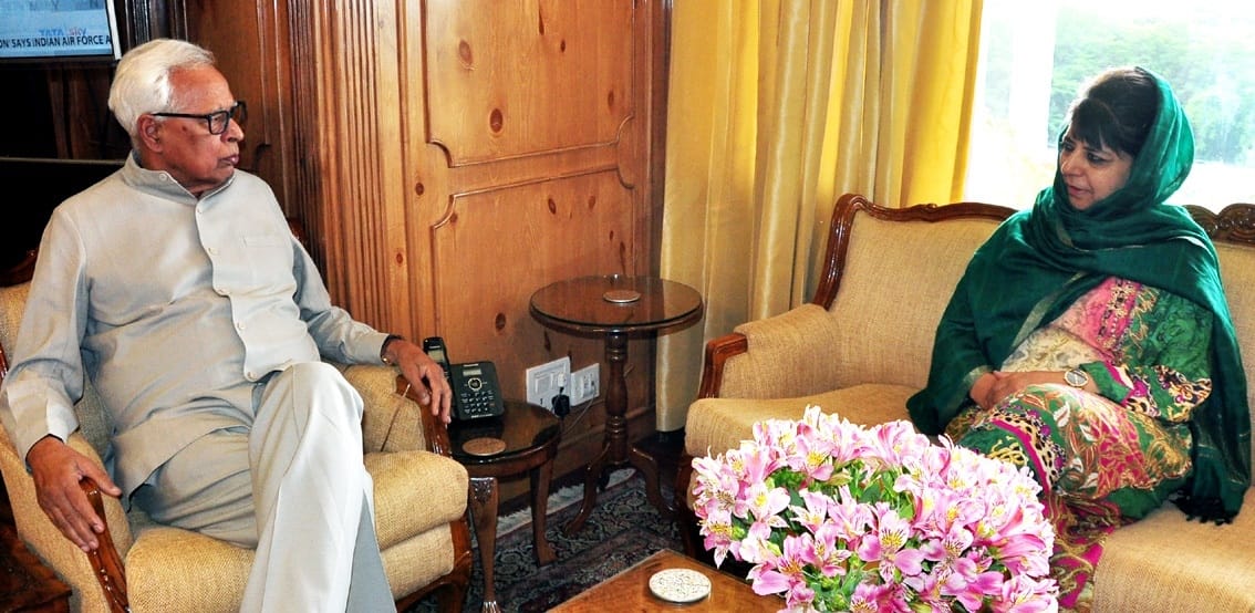 Chief Minister meets Governor nn vohra