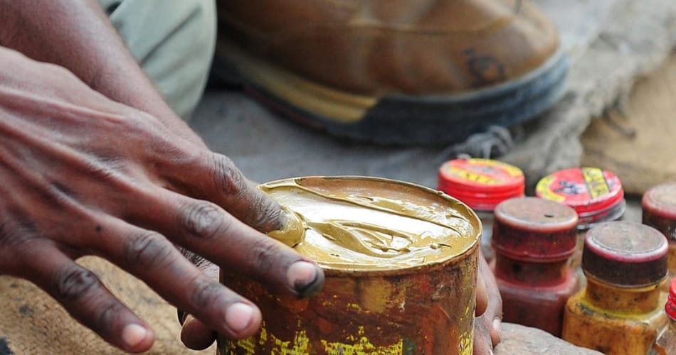 clean india with shoe polish by accountant 