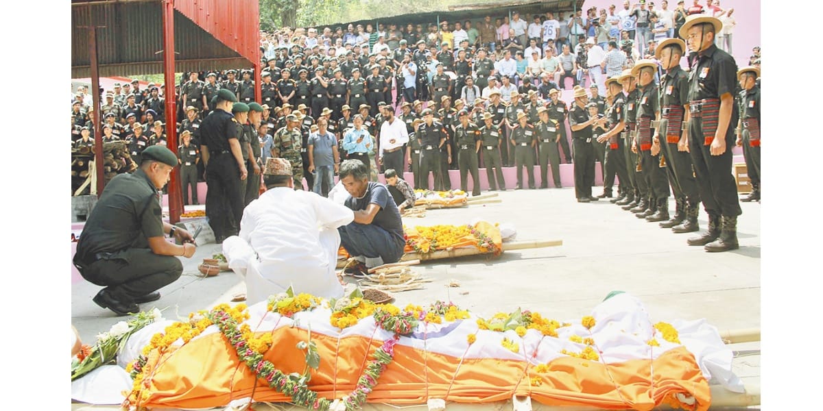 cremation of indian army jawans in solan himachal pradesh