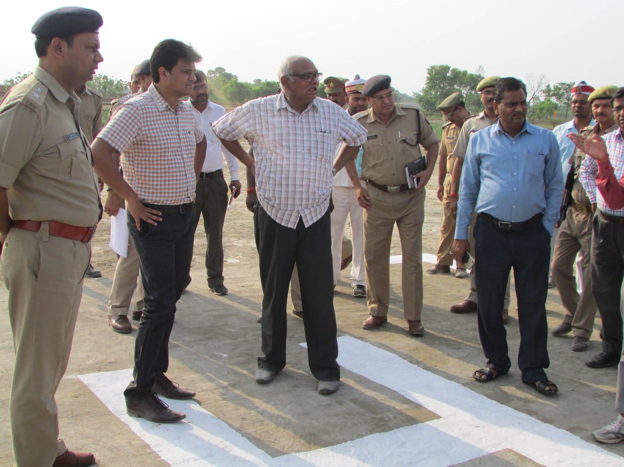 hard security upto helipad  
