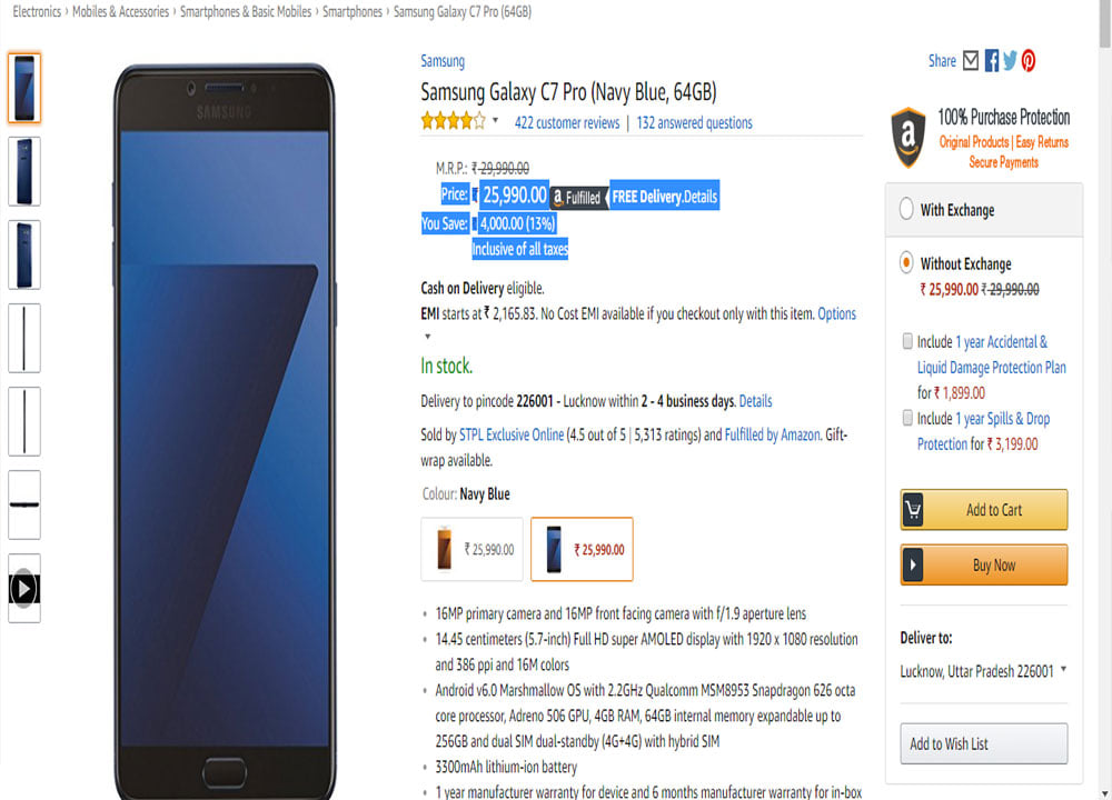 Samsung Galaxy C7 Pro