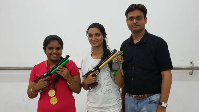 Devanshi shocks two gold in pre-state shooting