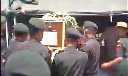 Kupwara Martyr Dead Bodies brought to Subathu Army Camp.