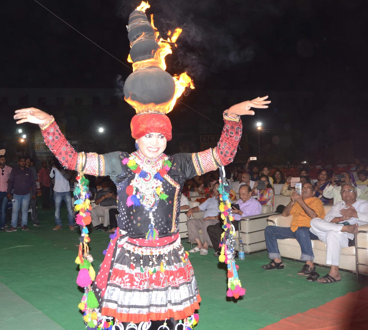 sur ganga mahotsav in varanasi, rajshthani dance..