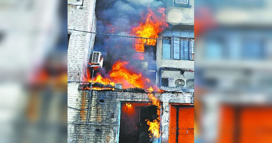  sudden fire in panchkula